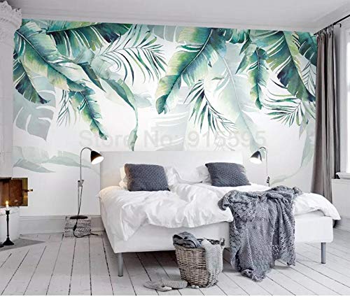 Papier peint rétro forêt tropicale humide palmier murale 3D