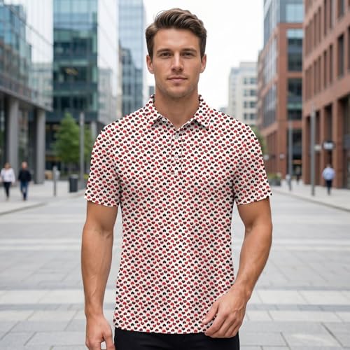 Camisa moderna de verano estampada con ventilación activa para hombre 2
