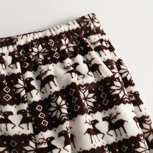 Christmas Pajama Pants for Women Flannel Fuzzy Christmas Tree Sleep Pants - image 7