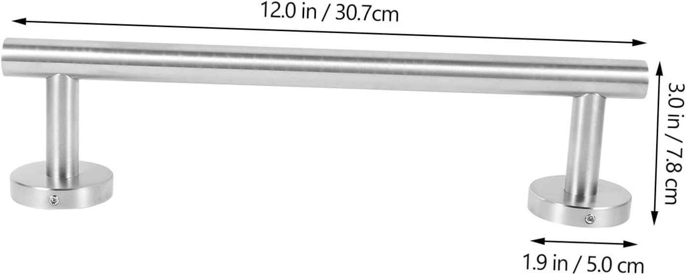 1pc Stainless Steel Towel Rack Wall Mount Shelves Stainless Steel Shelf Metal Shelving Kiten Towel Rack Bathroom Towel Rack Single Towel Racks Towel Rack Hanger Towel Holder Set