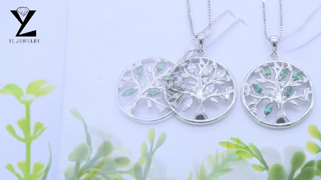 Collana Con Ciondolo A Foglia In Argento 925 E Zirconi - Elegante Gioiello A Forma Di Foglia Per Donna, Catena 45cm