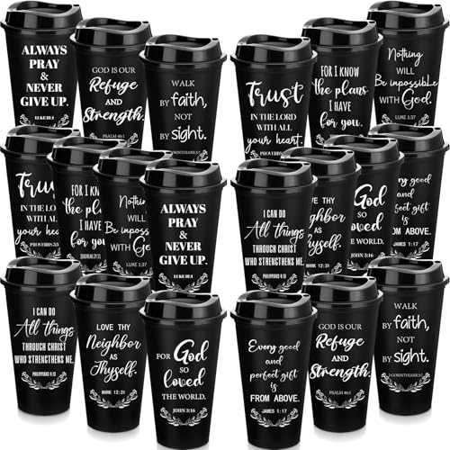Pack 20 Vasos Plásticos con Tapa 16oz Skylety Negro miniatura 1