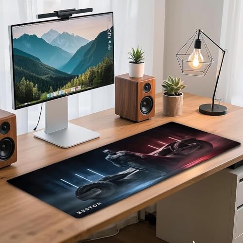 Image of BESTOR Ultra-Smooth Surface, Anti-Fray Laser Cut Edges, Non-Slip Rubber Base Desk Mat - Large Gaming Mouse Pad Waterproof Surface Mouse pad for Laptop (Multy Color)