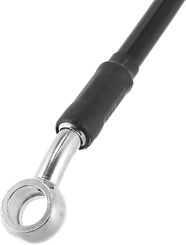 Miniatura 6 de Motoforti Universal 94.5 in 94.49" motocicleta freno embrague aceite manguera tubería hidráulico reforzado acero inoxidable trenzado negro