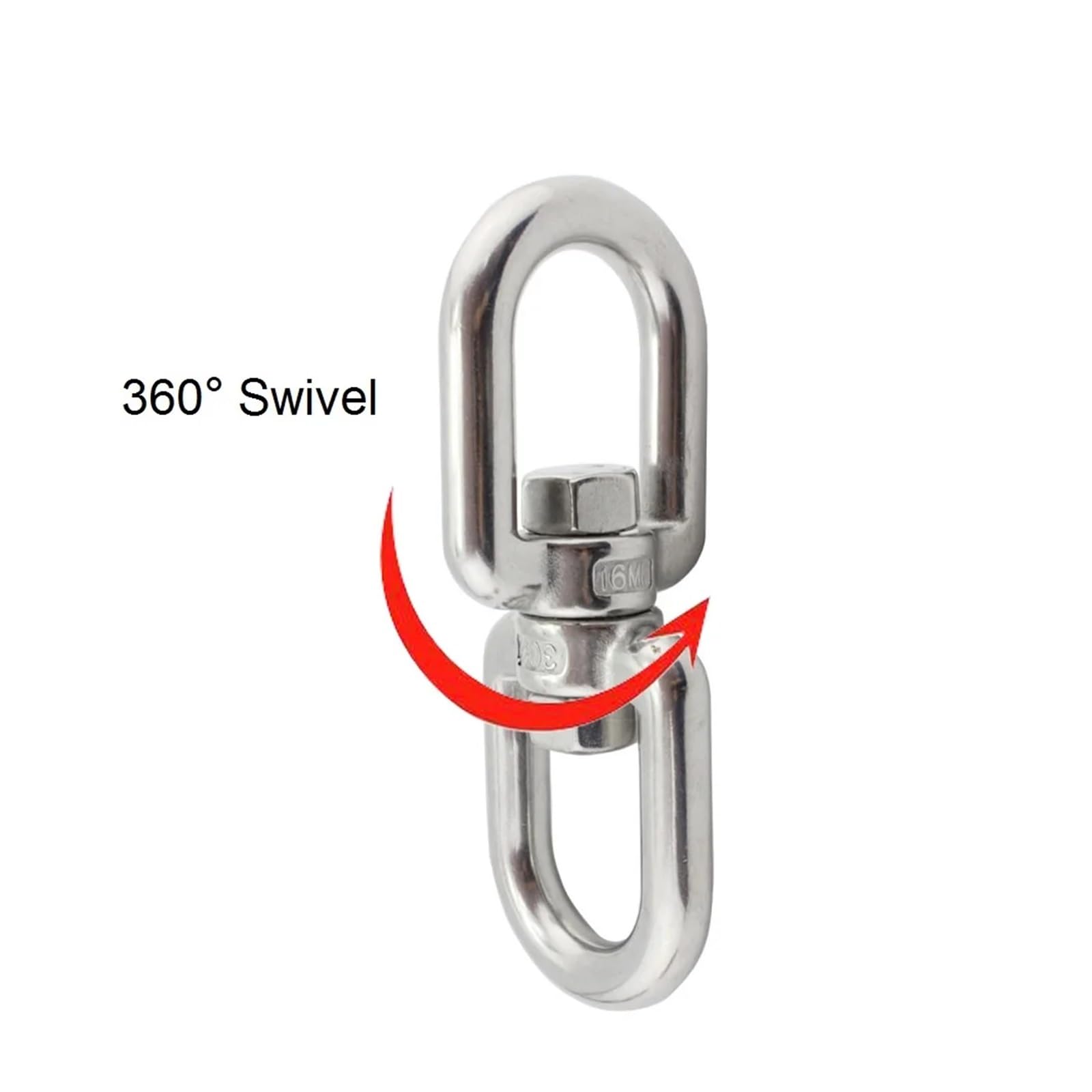 Grilletes acero inoxidable 5 piezas de ancla giratoria ojo a 4mm 5mm 6mm 8mm 10mm acero inoxidable 304 resistente cadena marina(M8)