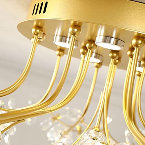 Plafonnier cristal compact pour illuminer les plafonds bas avec élégance