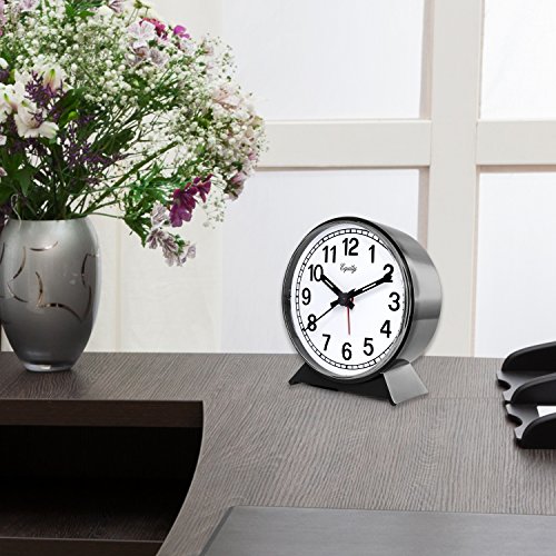 La Crosse Technology 14075 Black Analog Wind-Up Alarm Clock thumb #1