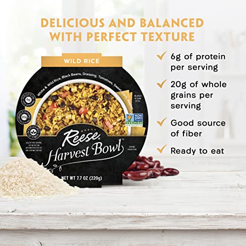 Reese Wild Rice Harvest Bowl | Black Beans, Tomatoes, Corn | High In Fiber & Protein (Pack Of 8) #TOP1