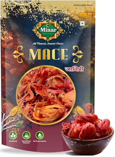 Image of Minar Premium Javitri Spices Whole 1kg - Natural Mace Javitri for Cooking, Curries and Biryani Aromatic and Flavorful Spice for Kitchen Use