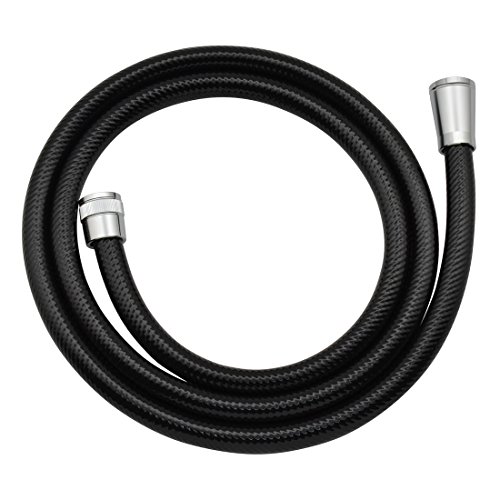 ガオナ これカモ シャワーホース 取替用 0.6m (アダプター付 ほとんどのメーカーに対応 ブラック) GA-FK081