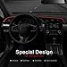 Thenice 10th Gen Civic 2pcs Center Consoles Stickers Air Vent Trims Dash Board Panel Strips Decals Compatible with Honda Civic 2021 2020 2019 2018 2017 2016 -Red