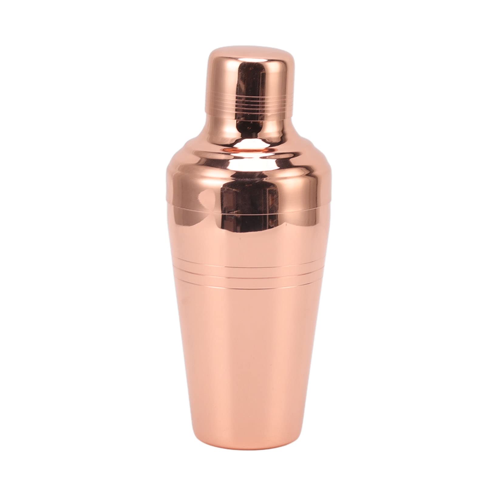 Shaker à cocktail or rose en acier 304 lesté haute qualité