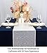 ShiDianYi 12x72-Inch Silver Sequin Table Runner Sparkly Metallic Silver Sequin Runner Event Bridal Wedding Runner Birthday Party Dinner Party Additional Colors Available Shower Ready to Ship