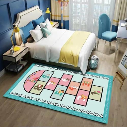 カーペット ラグ キッズ プレイマット ロードマップ 140*200cm ラグマット 道路 かわいい 子供部屋 室内 子供部屋マット 知育マット 数字柄 絨毯 防音 保温 知育玩具 カラー 掃除簡単 インテリア リビング 7mm 1年中使える 教育用 低反
