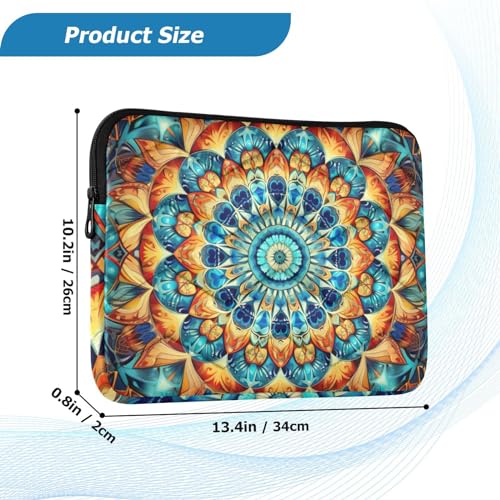 Funda para portátil 13-14 pulgadas impermeable con diseño mandala miniatura 3