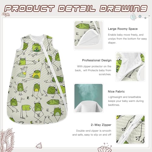 Image of vvfelixl Bright Funny Dinosaurs Baby Sleeping Bag Sleep Sack,Baby Wearable Blanket Sleep Suit for 0-6 Months