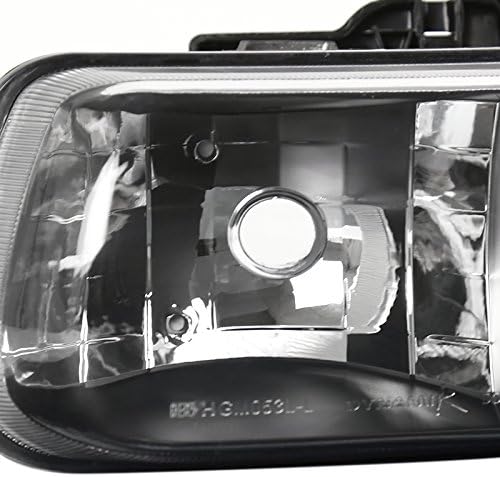 2000-2006 Chevy Suburban Tahoe Crystal Headlights Head Lamps Black 00 01 02 03 04 05 06