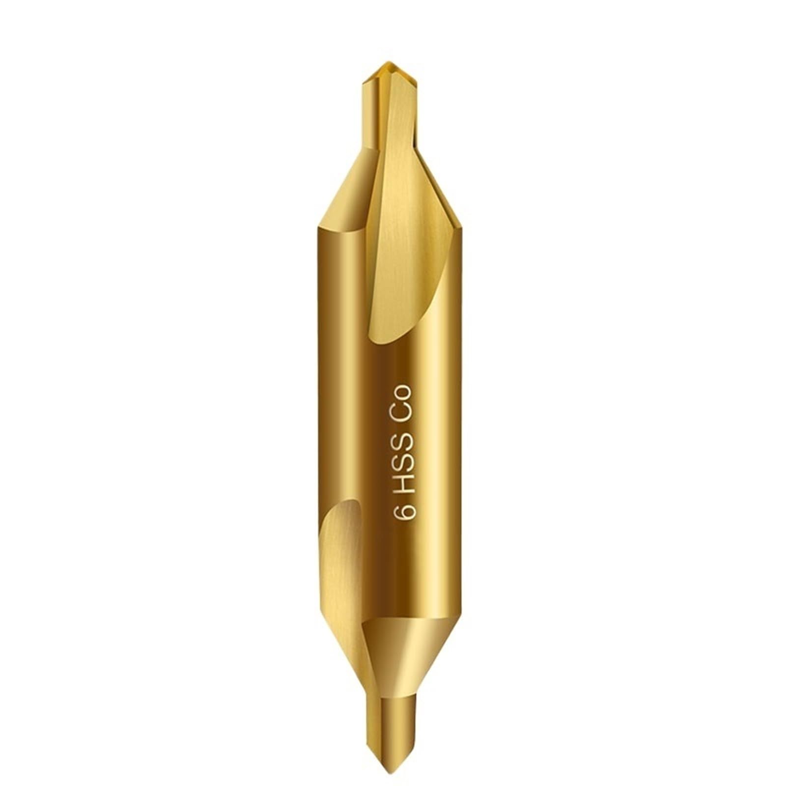 Broca de centro cobalto M35, broca avellanada 60 grados, herramienta fresado for torno posicionamiento metalurgia acero inoxidable, cortador agujeros broca(A 10mm Straight)