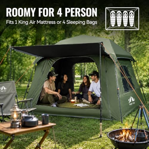 Carpa para camping Night Cat para 4 personas miniatura 4