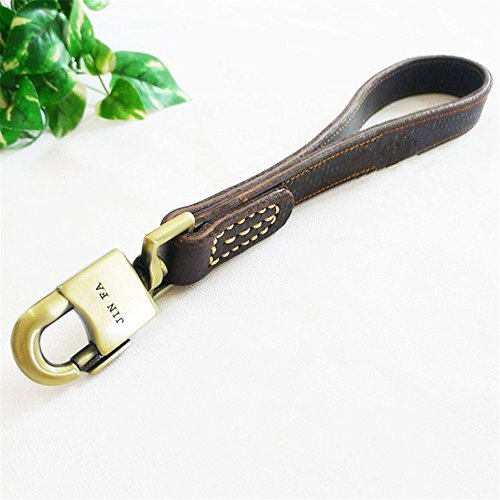 Jyhy Courte laisse pour chien en cuir véritable  Laisse en cuir tressé pour promenade et dressage de chiens de grande taille