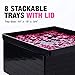 8 Black Puzzle Sorting Trays with Lid 10