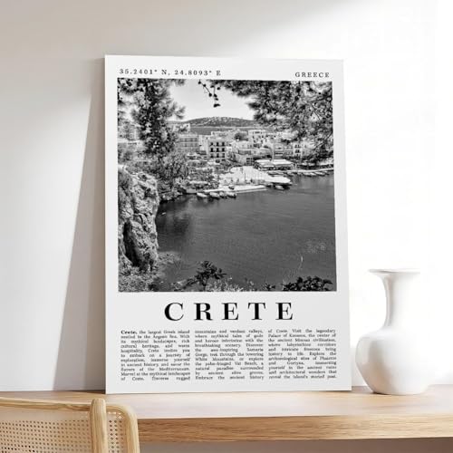 Poster sur toile Crète Grèce grand format 50x75 cm déco bureau - 7
