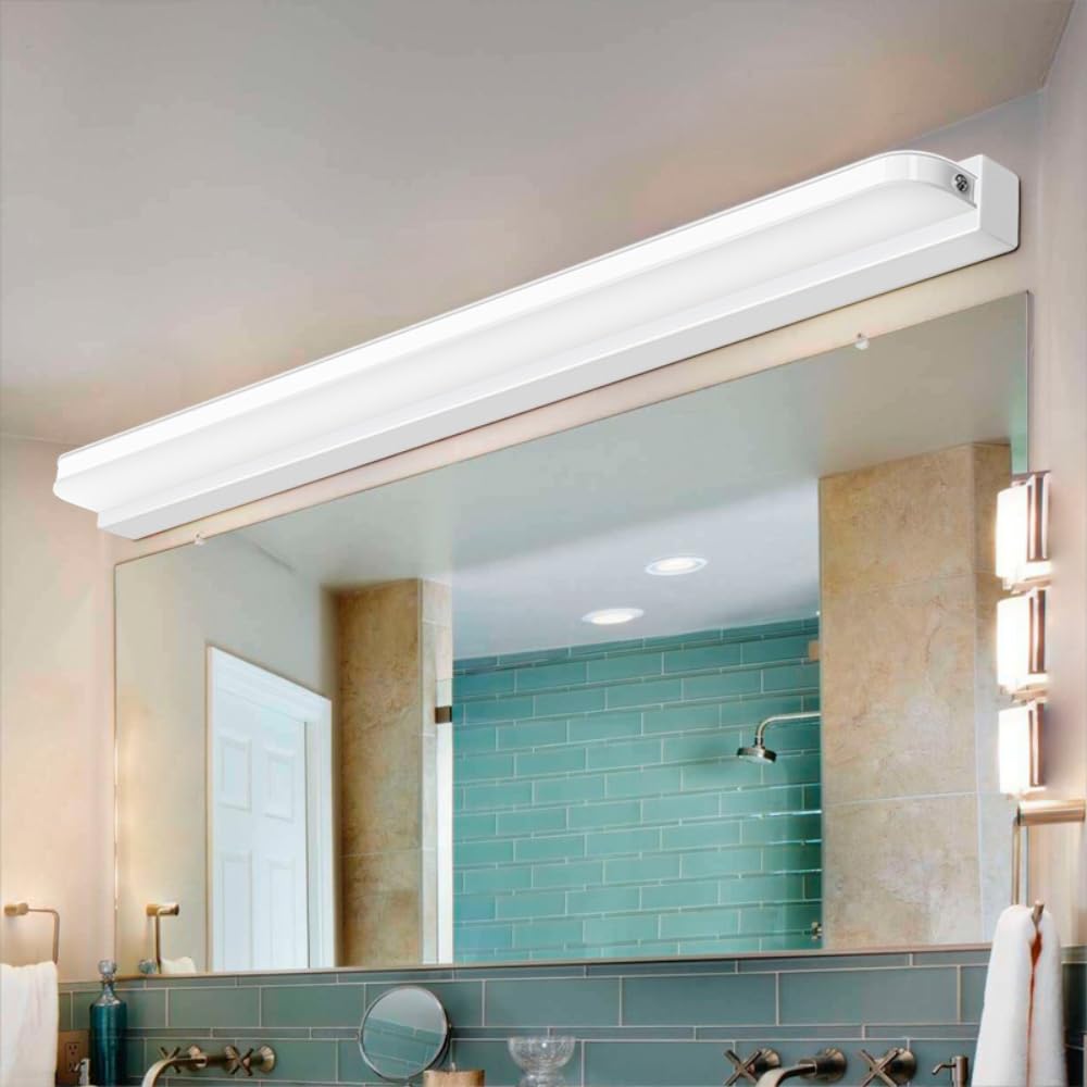 XINYASEE LED Mirror, Bathroom Wall Light Cool White 6000k 9-14W Shaving Wall Light Bathroom Living Room No Switch (hardwire Connection Required)(White, 60CM)