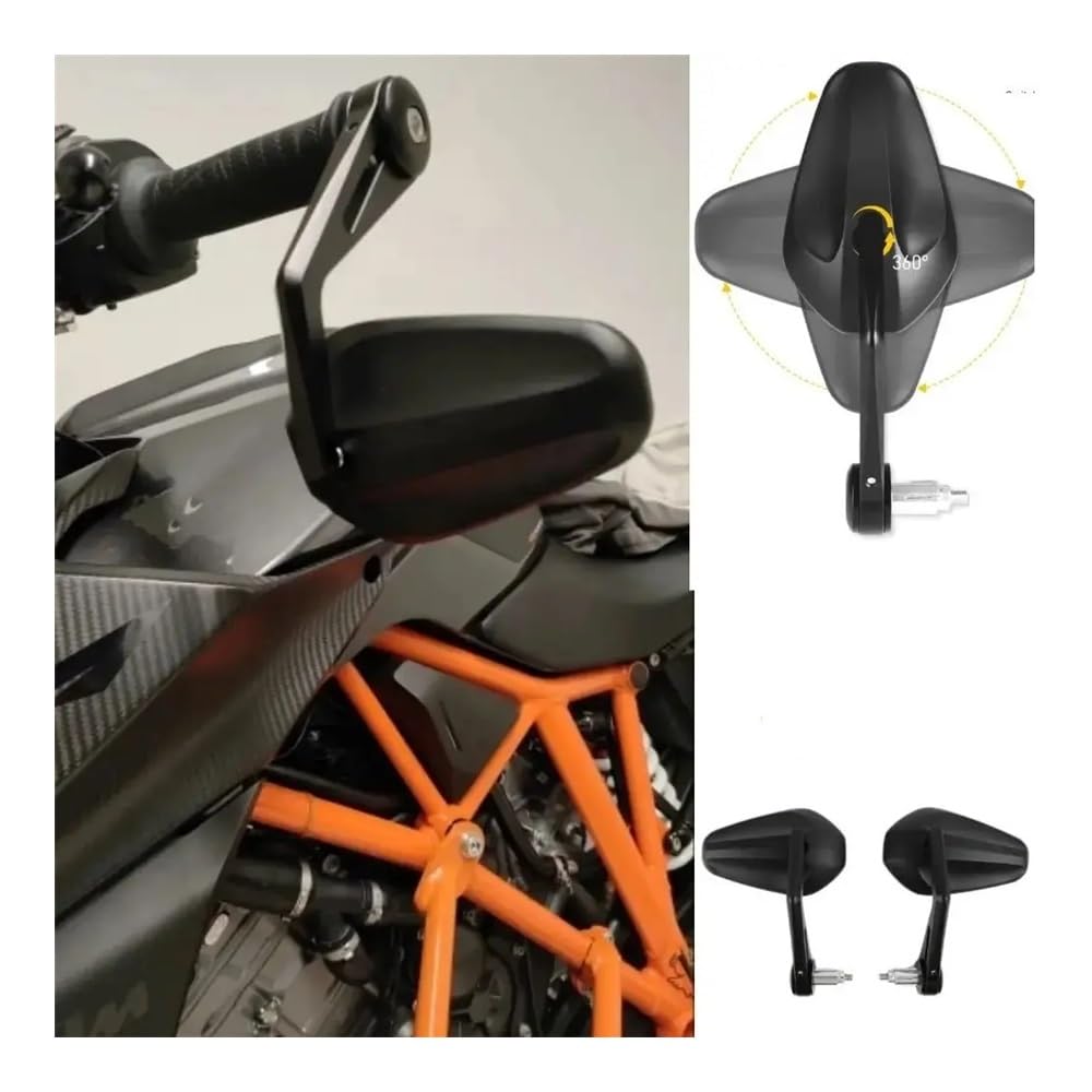 Espejo Retrovisor Lateral Para Manillar De Motocicleta, 7/8" Y 22 Mm, Para Ho&nda Para Suz&uki Para Kawa&saki Para Ya&maha Retrovisor moto