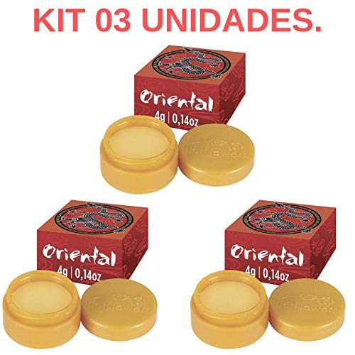 Kit 03 Pomadas Intima Oriental 4g Hot Flowers - Sexshop
