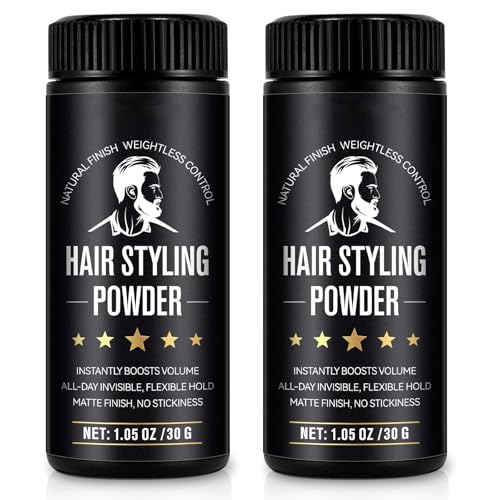 Poudre Coiffante Homme 60g, Poudre Texturisante Cheveux, Poudre Texture | Volume et Texture, Fini mat et léger, Tenue longue durée
