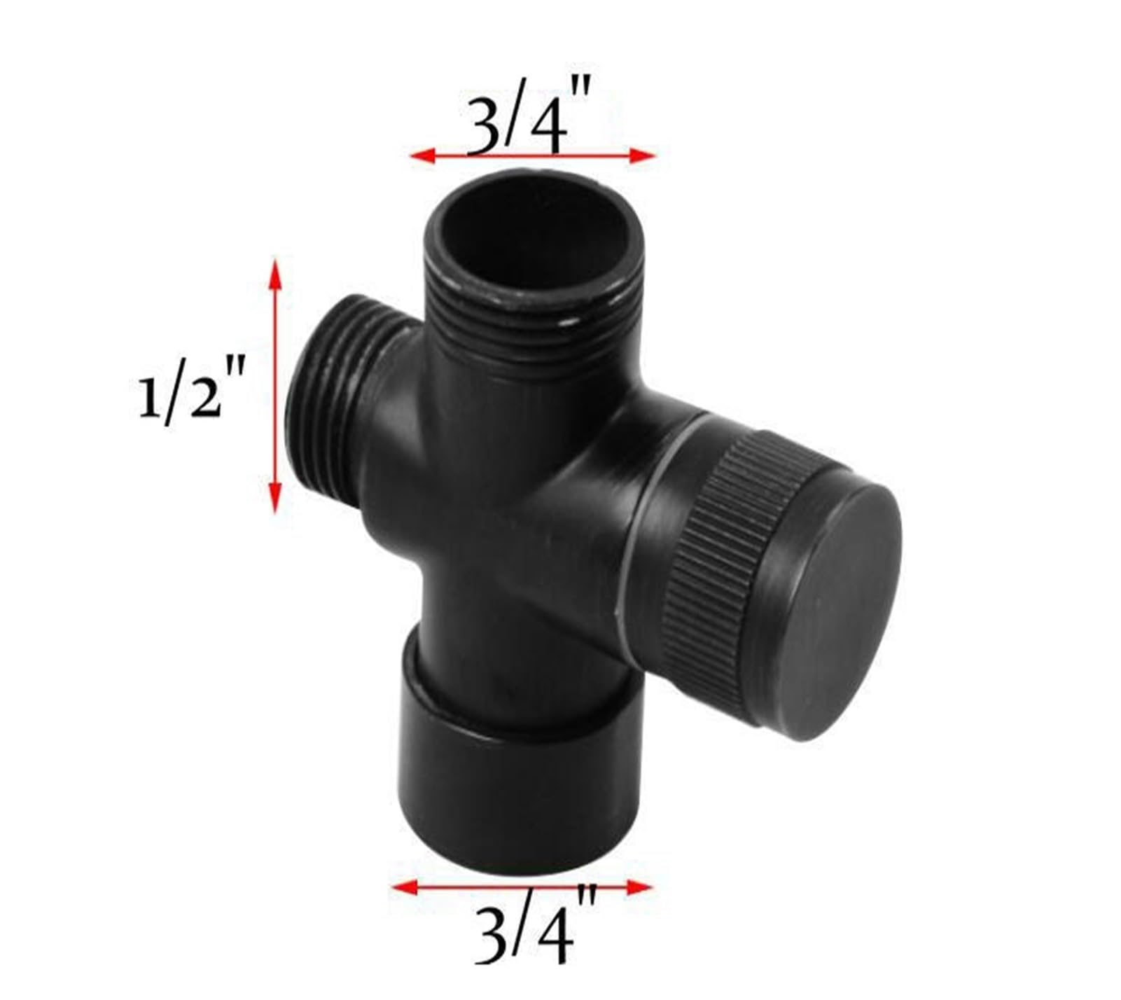 Valvola deviatrice ottone 3 vie doccia