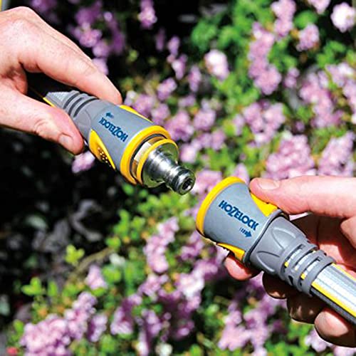 Hozelock Pro Brass Double Hose Connector to Join 12.5mm and 19mm Water and Garden Hosepipes - Image 4