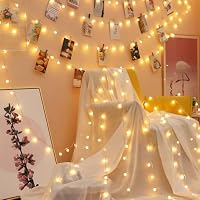 ENLACE Lichterkette Kugeln, 3M 20 LED Warmweiß Kugel Lichterkette, Batterie/USB-Betrieb, Globe Lichterketten für Weihnachten, Hochzeit, Party, Garten, Camping, Innen Außen – Ansicht 7