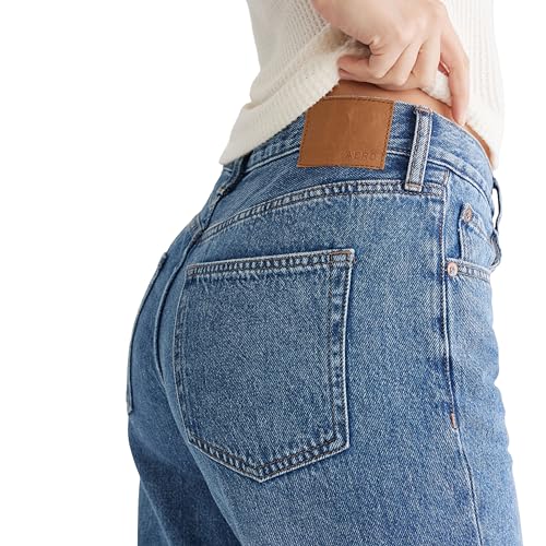 Aéropostale Women's High-Rise Baggy Jean, Dark WASH3