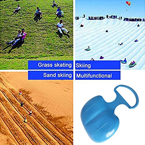 image for decwang 1-2pcs Snow Sled Board for Kids Adult,Snow Sled Portable Thick
