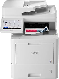 Brother MFC-L9630CDN Professional Workgroup Colour Laser Printer | Advanced Print Speeds| Solutions Ready | 17.6cm Touchscreen|Super High Yield Ink Included | UK Plug