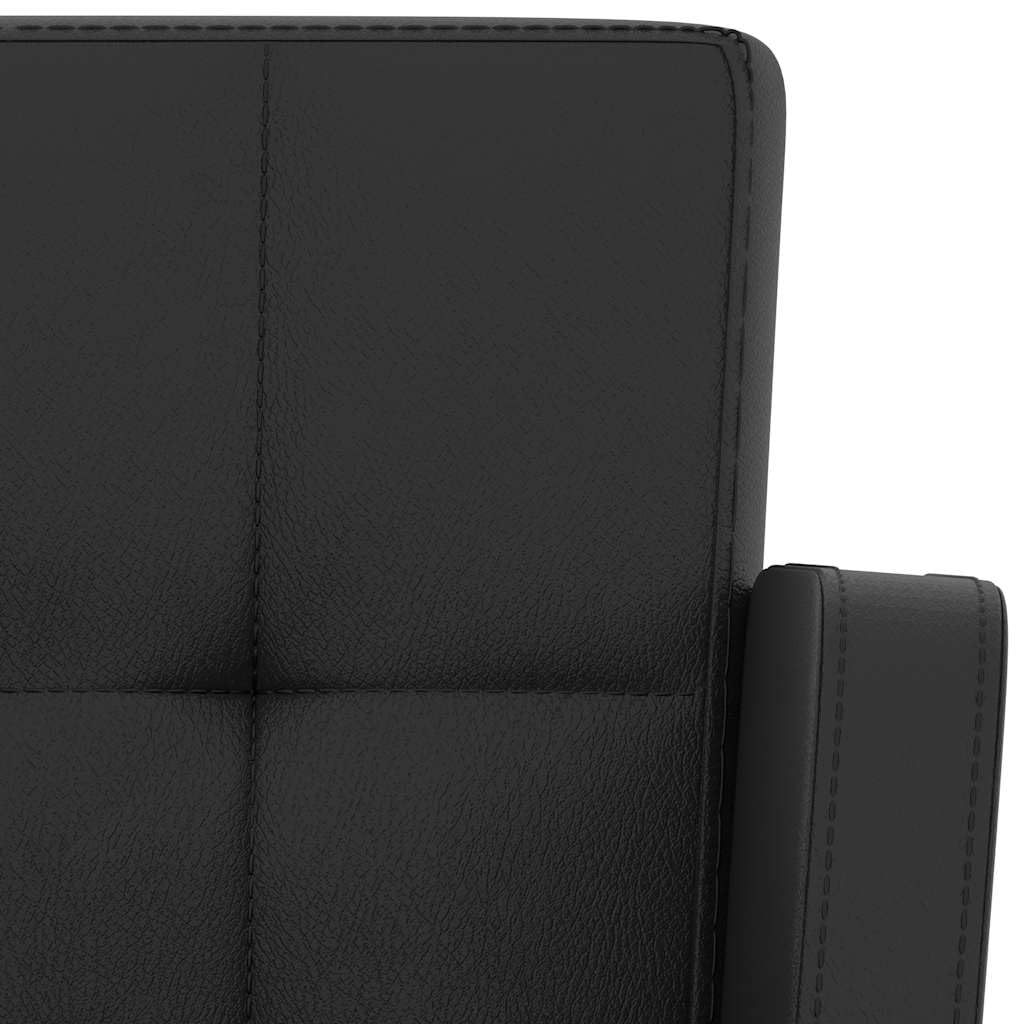 黒い合成皮革バースツール2脚セット Amazon｜vidaXL バースツール 2点 合成皮革製 ブラック｜カウンター