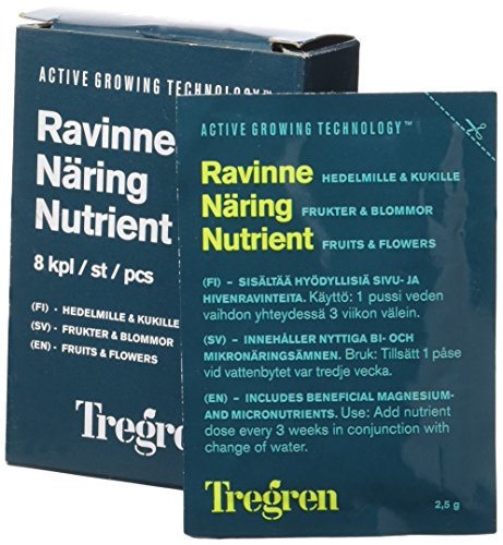 Tregren - Nutrientes Especiales para Frutas y Flores para Cultivo en huertos de Interior, 1 año de Crecimiento y de floración óptima.