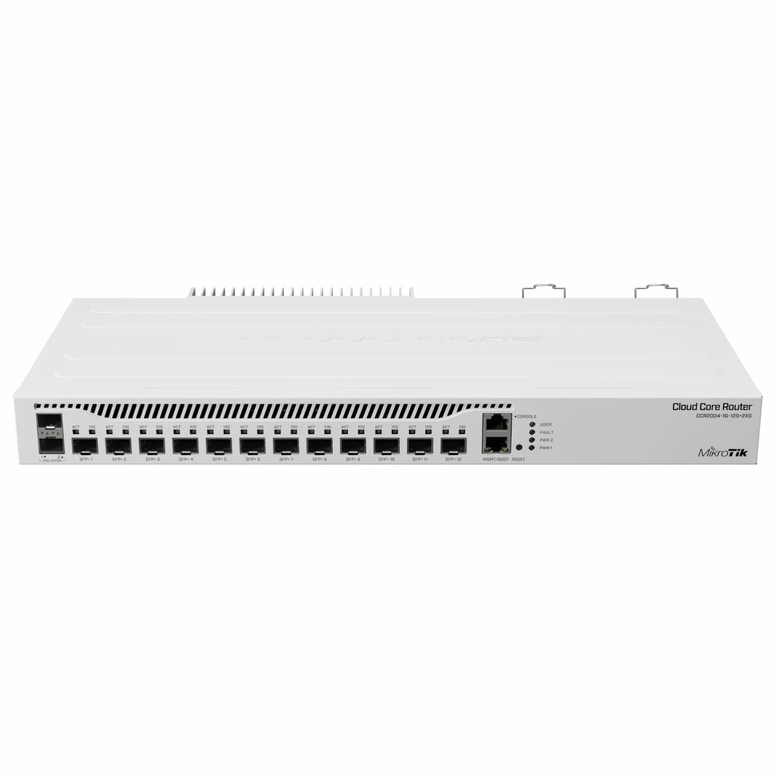 Router Professionale 12x SFP+ 10G + 2x SFP28 25G, 1x RJ45 Gigabit, 4GB RAM, Rack 1U, Alimentazione Ridondante