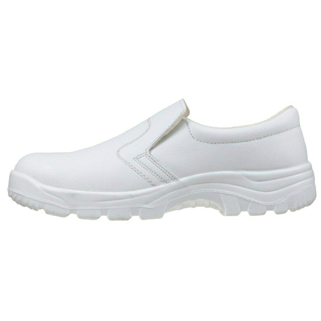 ArtMas Obuwie ochronne, białe, buty kuchenne, buty robocze S2 (BPWhite-W)