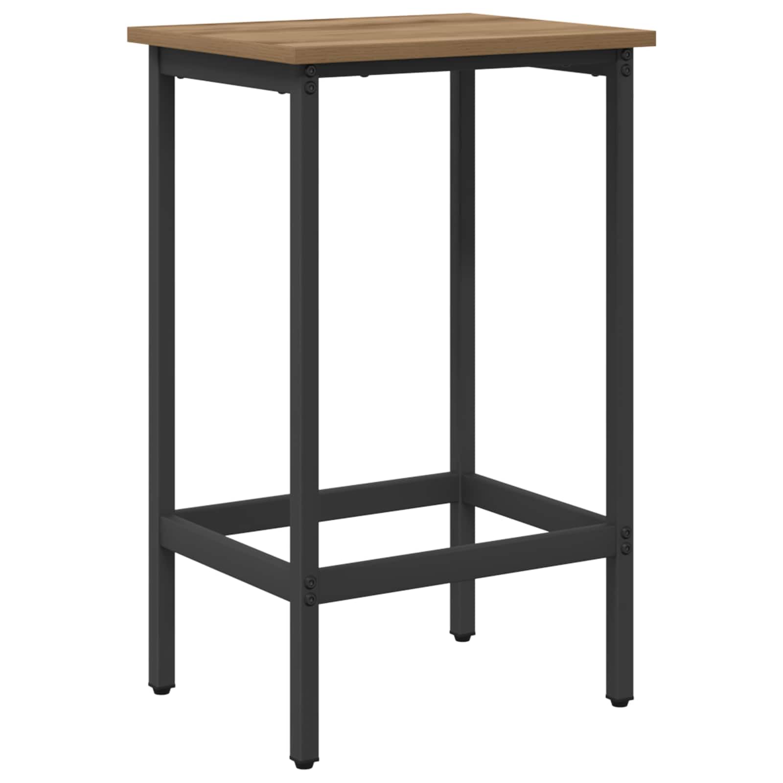 Taburete de Bar Roble Artesanal 40 x 32 x 64 cm Madera y Acero
