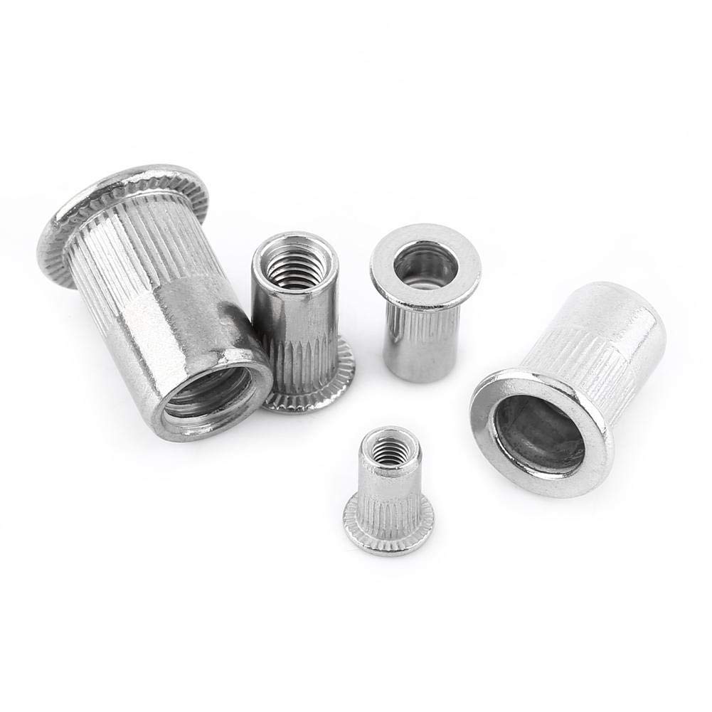 20pcs 3-8 Dadi a rivetto filettati a testa piatta Rivetti in acciaio 20pcs 3-8 Dadi a rivetto filettati a testa piatta Rivetti in acciaio