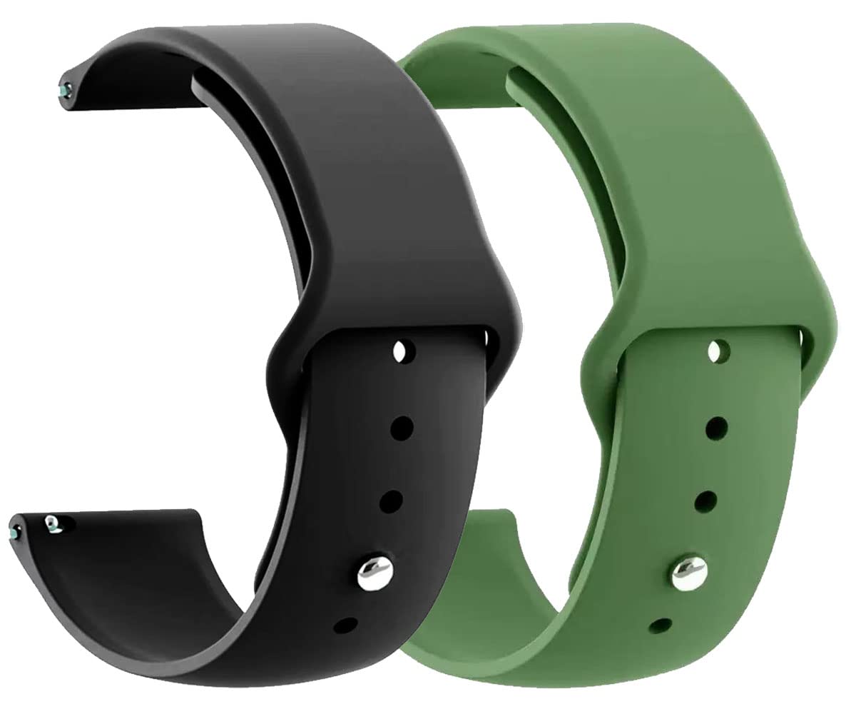 AONES 22mm Pack of 2 Silicone Belt Watch Strap for Boat Wave Astra 3 Smart Watch Band-image-42