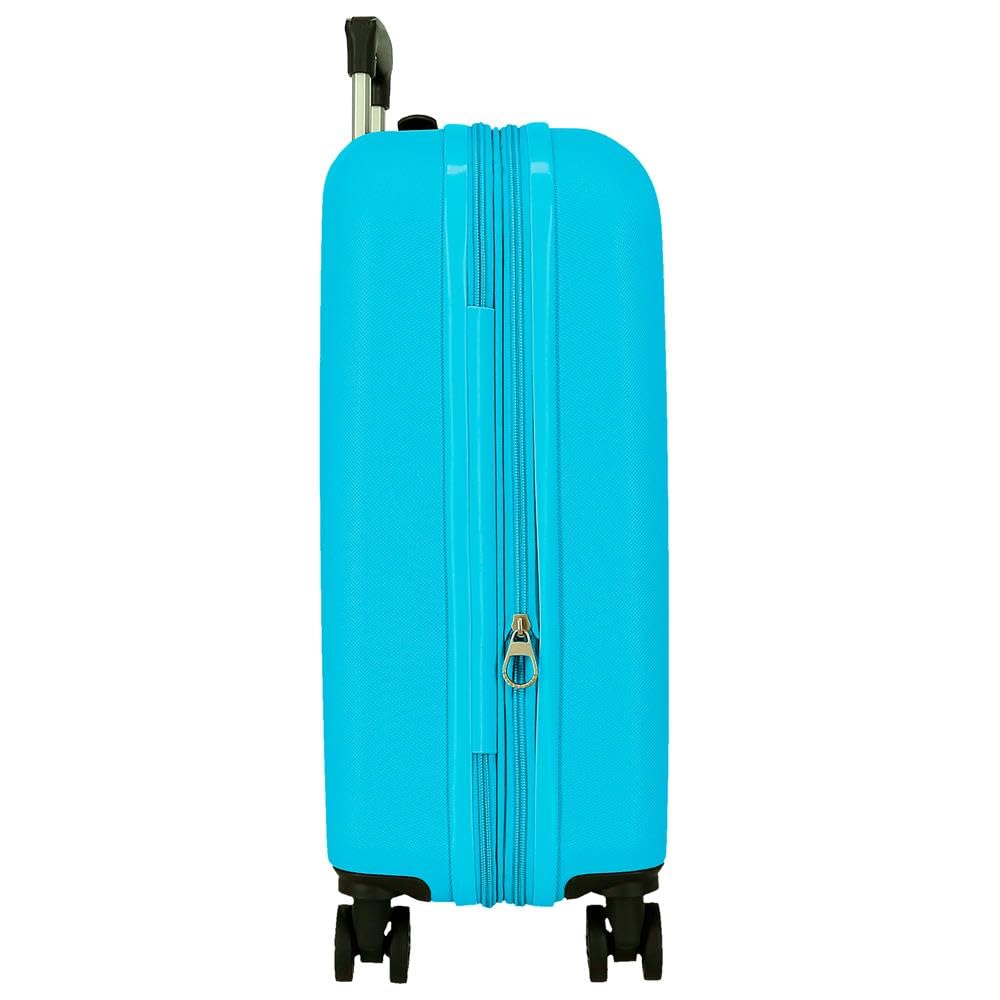 Roll Road Menorca Maleta de Cabina Turquesa Verde 38x55x20 cm Rígida ABS Cierre de combinación Integrado 35L 2,6kg 4 Ruedas Dobles Extensible Equipaje de Mano