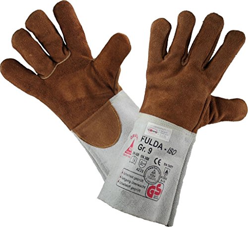 Preisvergleich Produktbild strongAnt Gefütterter Schweißerhandschuhe FULDA - ISO - Arbeits-handschuhe - Sicherheitshandschuhe für Schweisser - Größe: 8