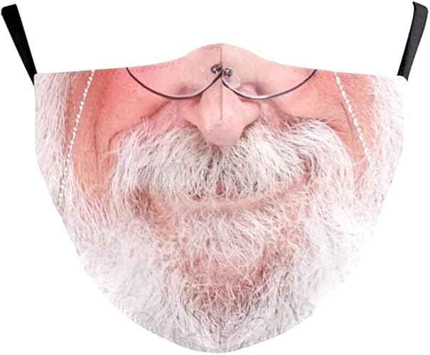 Amazon Co Jp H サンタクロース マスク デザイン 03 おもしろマスク クリスマス 雑貨 コスプレ 付け髭 サンタさん 変装 仮装 コスチューム 白髭 ホビー