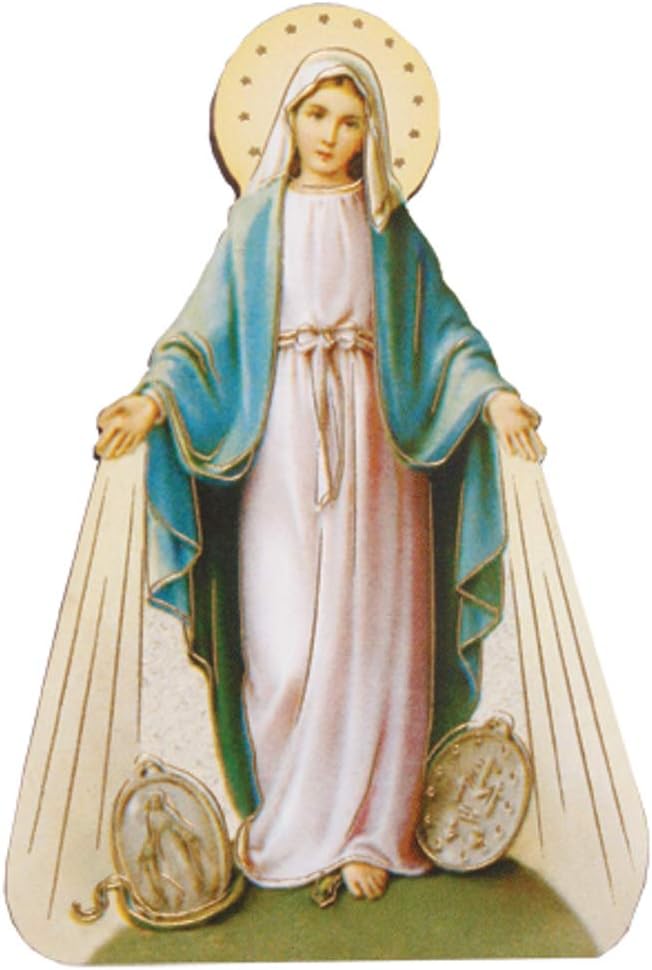 Miraculous Medal - Wooden Fridge Magnet