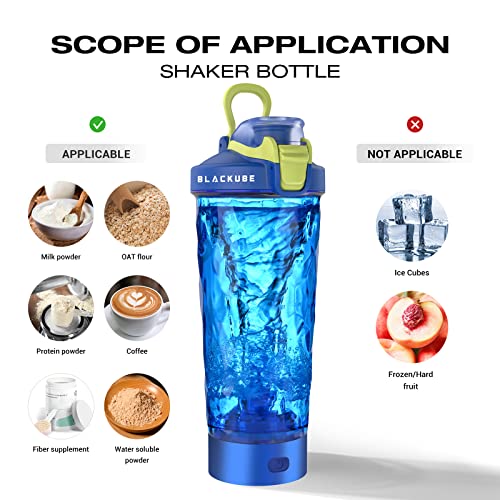 Blackube Protein Shaker - BPA vrij, Tritan, 600ml 20oz, draagbare elektrische shaker-fles, oplaadbaar, elektrische… - Image 8