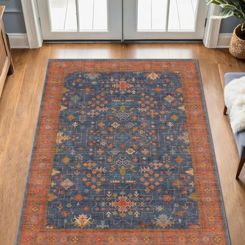 Large 3x5 Kitchen Rug Non Slip Machine Washable, Throw Rugs
