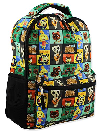 Nintendo Animal Crossing Kids 16 Inch School Backpack (One Size Black)